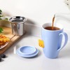 COZONY 16oz Ceramic Tea Cup with Removable Infuser and Lid — Microwave Safe Mug for Loose Leaf Tea, Coffee, Cocoa, Milk, Gift for Tea Lovers - 4 of 4