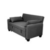 NicBex Convertible Sofa Bed Couch with Adjustable Back & Pillows,Oversized Upholstered Sleeper Sofa for Living Room,Bedroom - 4 of 4