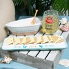 Pavilion Gift Company - Life Is Great At The Beach - 12 Oz Stoneware Boat Dish Server With Wooden Oar Scoop - 3 of 4
