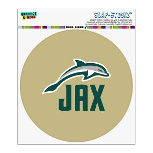 Jacksonville University Secondary Logo Automotive Car Window Locker Circle Bumper Sticker - 1 of 4