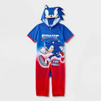 Boys' Sonic the Hedgehog Americana Union Suit - Blue