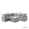 Cloud Couch Modular Sectional Sofa,100.5" V Shaped Couch, Convertible Wide Seater With Ottoman, 6 Seater For Living Room Set - 3 of 4