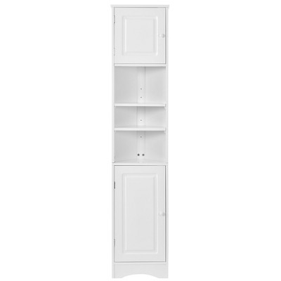 NicBex 66.9 Inch Tall Bathroom Corner Cabinet  with 2 Doors and Open Shelves for Dining Room,Bathroom,Kitchen