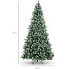 Artificial Christmas Tree with Pinecone Decorations and All-Natural Hinged Branches—Premium Pre-Lighted Christmas Tree with Snowflake Ornaments - 2 of 4
