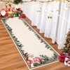 Christmas Area Rugs, Washable Non-Slip Festive Santa Carpet, Soft Low Pile Foldable Stain Resistant for Bedroom, Home - 2 of 4