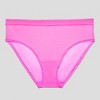 Curvy Couture Women's Mesh High Cut Brief Panty Sunset Glow - 2 of 4