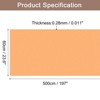 Unique Bargains Wallpaper, Peel and Stick Wallpaper Contact Paper Solid Color Vinyl Self-Adhesive Wall Paper Decorative Orange 197"x23.6" - 2 of 4