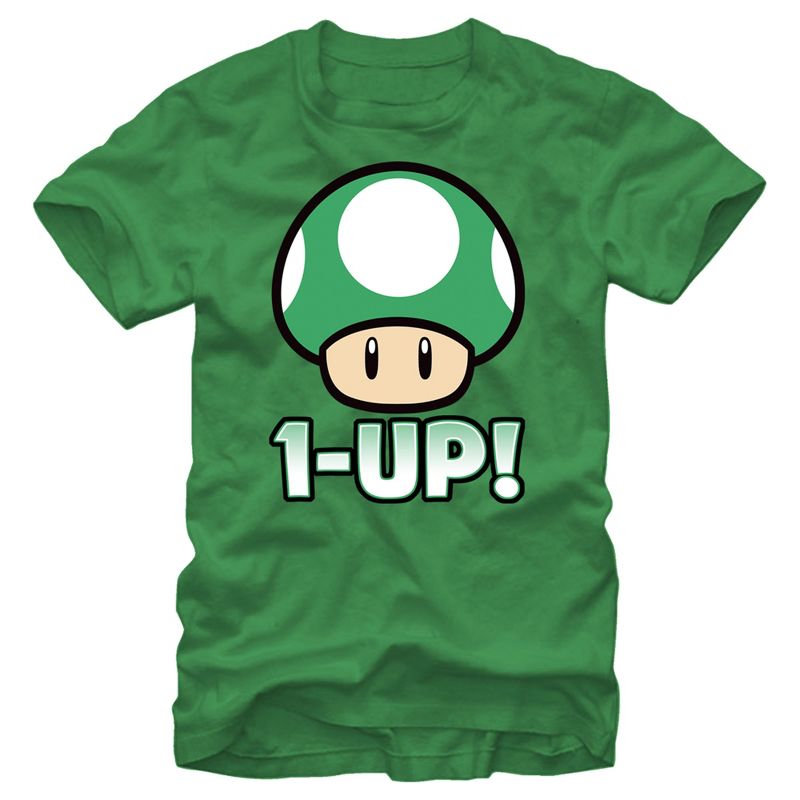 Men's Nintendo 1-Up Mushroom T-Shirt, 1 of 5