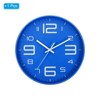 Unique Bargains Decorative Silent Non-Ticking Sweep Movement 3D Numbers Wall Clock 12 Inch - 3 of 4