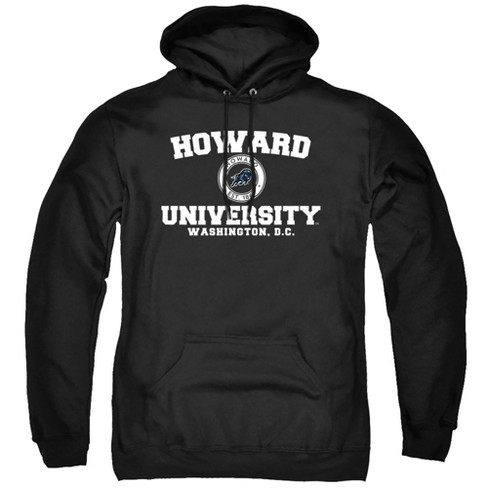 Howard University Official Circle Logo Adult Pull-Over Hoodie, Black - image 1 of 4