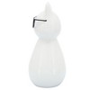 Sagebrook Home Cat with Glasses Sculpture - Contemporary Porcelain White and Black Cat Statue for Home or Office Decor - 3 of 4