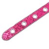 INSPIRE CHIC Women's Hollow Eyelet Sequin Decoration Versatile No-Punch Pin Buckle Belt - 3 of 4
