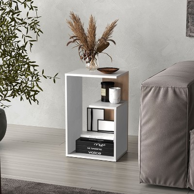 Damerin 25 in. H 3-Tier Shelf Side Table End Table