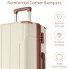 BEAFUP Set of 3 Luggage, Expandable Hard shell ABS Suitcases with Double Spinner, Travel luggage Set with TSA Lock (20/24/28inch) - 4 of 4