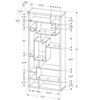 Monarch Specialties Bookshelf Bookcase Etagere 72InchH Office Bedroom Laminate White Contemporary Modern - 4 of 4