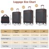 YONWAY Luggage Set 4 Piece Hardshell Expandable Suitcase Set, with TSA Lock and Spinner Wheel, Vintage Luggage Sets - 3 of 4