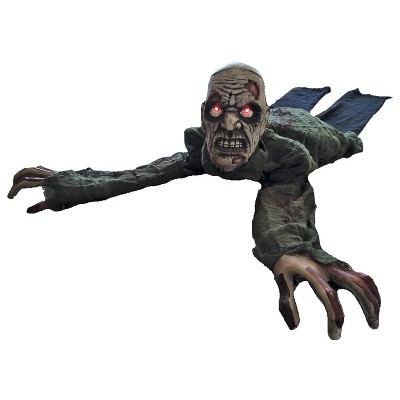 Crawling Zombie Animated Halloween Decorative Holiday Scene Props