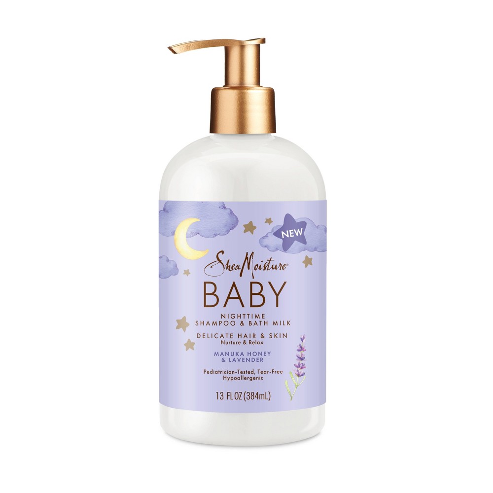 SheaMoisture Manuka Nighttime Baby Bath Wash - Honey and Lavender - 13 fl oz