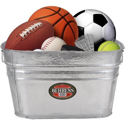 15 Gallon Silver Hot Dipped Galvanized Steel Utility Tub