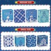 Presence 28 PCS Christmas Blue and White Cartoon Gift bag - 4 of 4