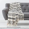 Americanflat Striped Throw Blanket for Couch in Black and White 50" x 60" - All Seasons Lightweight Cozy Soft Blankets & Throws for Bed and Sofa - 3 of 4