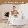 TIRAMISUBEST Swivel Compression Chair,Comfortable Single-Seat Crochet Yarn Chair with Full Sponge Cushion for Home, Office, and Hotel - 4 of 4