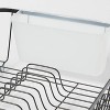 Large Steel Dish Drainer Black - Brightroom™: Powder-Coated Freestanding Rack with Utensil Holder - 3 of 3