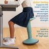 ECR4Kids SitWell Wobble Stool, Adjustable Height - 3 of 4