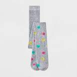 Girls' Cotton Smile Tights - Cat & Jack™ Gray 