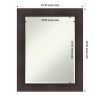 Amanti Art Sloped Half-Inch-Bevel Framed Bathroom Vanity Wall Mirror - 3 of 4