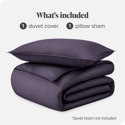 Dusty Purple Organic Cotton Twin/Twin XL Duvet Cover Set