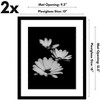 Americanflat 13x16 Picture Frame  - Set of 2 - Use as 10x13 Frame with Mat or 13x16 Frame Without Mat - Frame Set for Wall Display - Black - 2 of 4