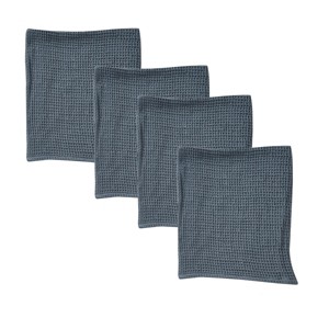 Park Designs Solid Blue Waffle Dishtowel Set of 4 - 1 of 4