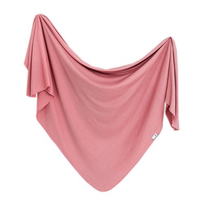 Image of Copper Pearl Knit Swaddle Blanket - Rosewood