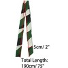 Allegra K Women's Stripe Ribbon Skinny Long Narrow Neckerchief Hairband Wrist Wear Handbag Handle Wrap 1 Pc - 3 of 4