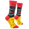 Cool Socks, Cute, Funny Sarcastic Word Sayings, Fun Novelty Gift Crew Socks - 3 of 4