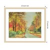 Amanti Art Autumn Road in Belgium by Izabella Godlewska de Aranda Wood Framed Wall Art Print 25 in. x 21 in. - 4 of 4