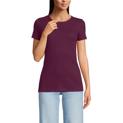 Lands' End Women's Cotton Rib T-shirt