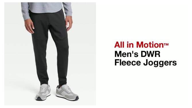 Men&#39;s DWR Fleece Joggers - All In Motion&#8482;, 2 of 5, play video