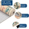 Washable Floral Rug, 5x7ft Non-Slip Foldable Area Rug, Machine Washable Pink Rug for Living Room Bedroom, Pet-Friendly - 3 of 4