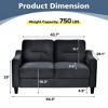 Modern L-Shaped Sectional Sofa Set w/ Plush Flannelette Fabric, Sturdy Hardwood Frame & Supportive Memory Foam Cushions - 2 of 4