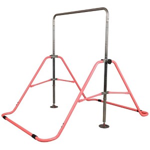 Fitvids Adjustable Kids Gymnastics Bar, Foldable Training Gym Equipment, Pink - 1 of 4