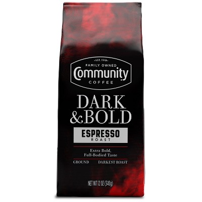 Photo 1 of Community Coffee Dark  Bold Premium Dark Roast Ground Coffee - 12oz