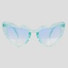 Anna-Kaci Active Women's Vibrant Heart-Shaped Fashion Sunglasses UV400 Protection - 2 of 4