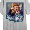 Willy Wonka & the Chocolate Factory Willy and Title Logo Women's Gray Short Sleeve Crew Neck Sleep Shirt - 2 of 2