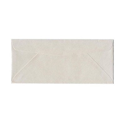 JAM Paper #10 Metallic Business Envelopes 4.125 x 9.5 Stardream Quartz 185046