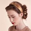 Unique Bargains Women's Faux Leather Knotted Headband 1.57 Inch Wide 1 Pc - 3 of 4