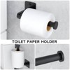 Itopfox 10-Piece Bathroom Hardware Set with Towel Bars, Rings, Hooks & Toilet Paper Holder, Matte Black Finish for Modern Bathroom Decor - 4 of 4