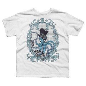Boy's Design By Humans Steampunk Octopus By paviash T-Shirt - 1 of 3