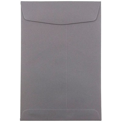 JAM Paper 6 x 9 Open End Catalog Envelopes Dark Grey 51285796A